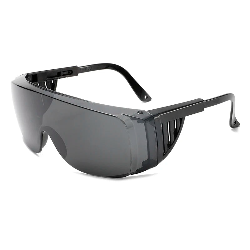 Wrap-Around Safety Glasses for Men & Women, Anti-Dust Anti-UV Industrial Work Goggles for Shooting, Cycling, Lab Use