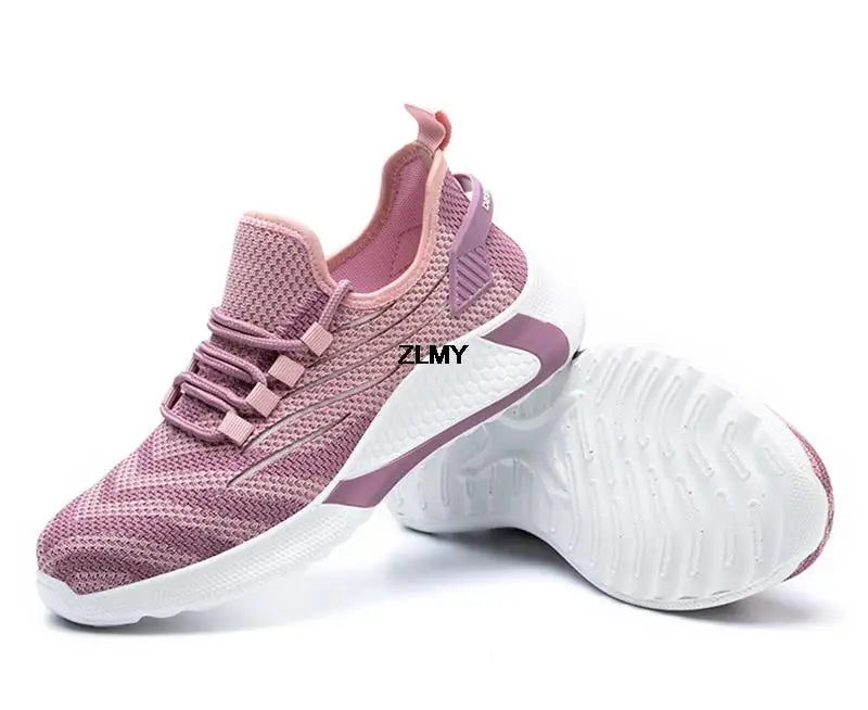 Women Safety Shoes New Steel Toe Work Safety Boots Breathable Working Sneaker Lightweight Sport Work Shoes Woman Boot Industrial
