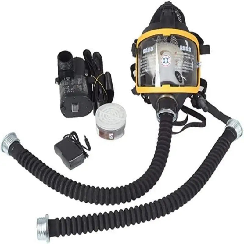 Protective Electric Constant Flow Supplied Air System Gas Mask Respirator Workplace Safety Supplie Full Face Gas Mask Respirator