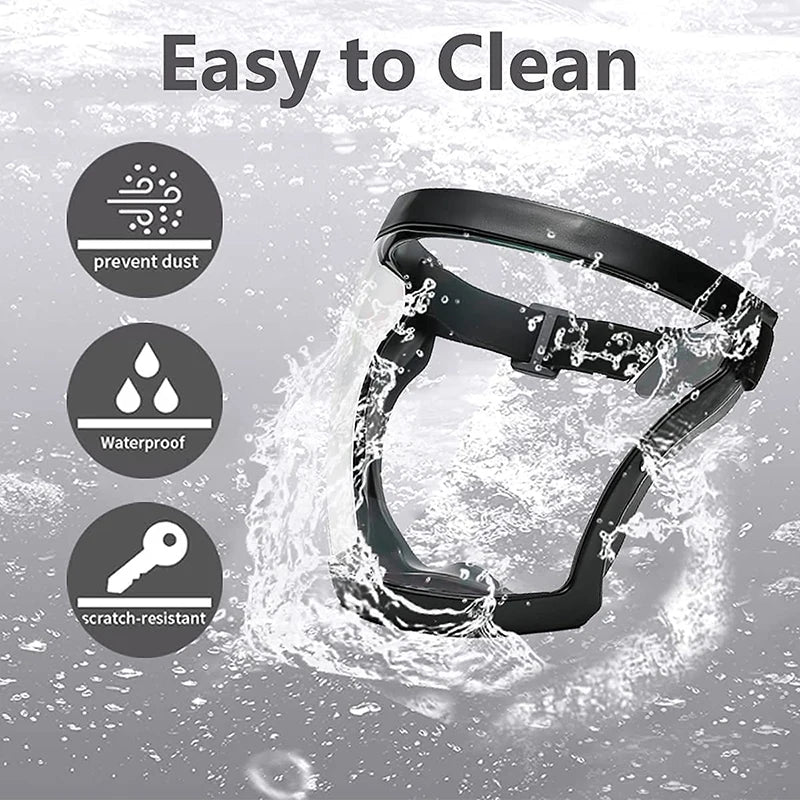 6 Colors Transparent Face Mask Full Face Shield Safety Glasses Eye Protection Windproof Dustproof Anti-splash Kitchen Tool New
