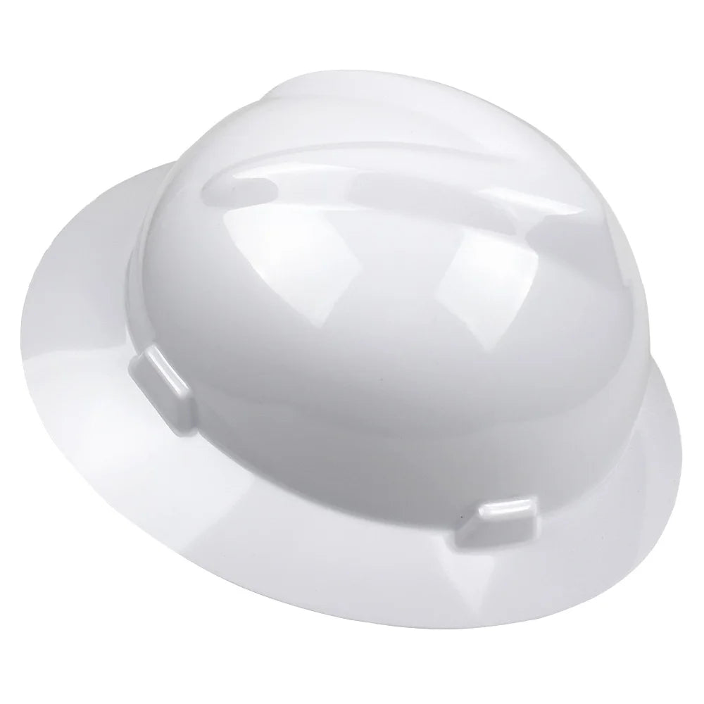 Carbon Fiber Full Brim Hard Hat ANSI Z89.1 CE Safety Helmet 6-Point Suspension HDPE Construction Work Cap for Men Industrial