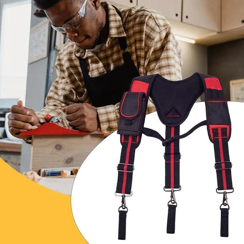 Tool Belt With Suspenders Breathable Construction Harness Tool Storage Work Belt Breathable For Tree Climbing Fire Rescue
