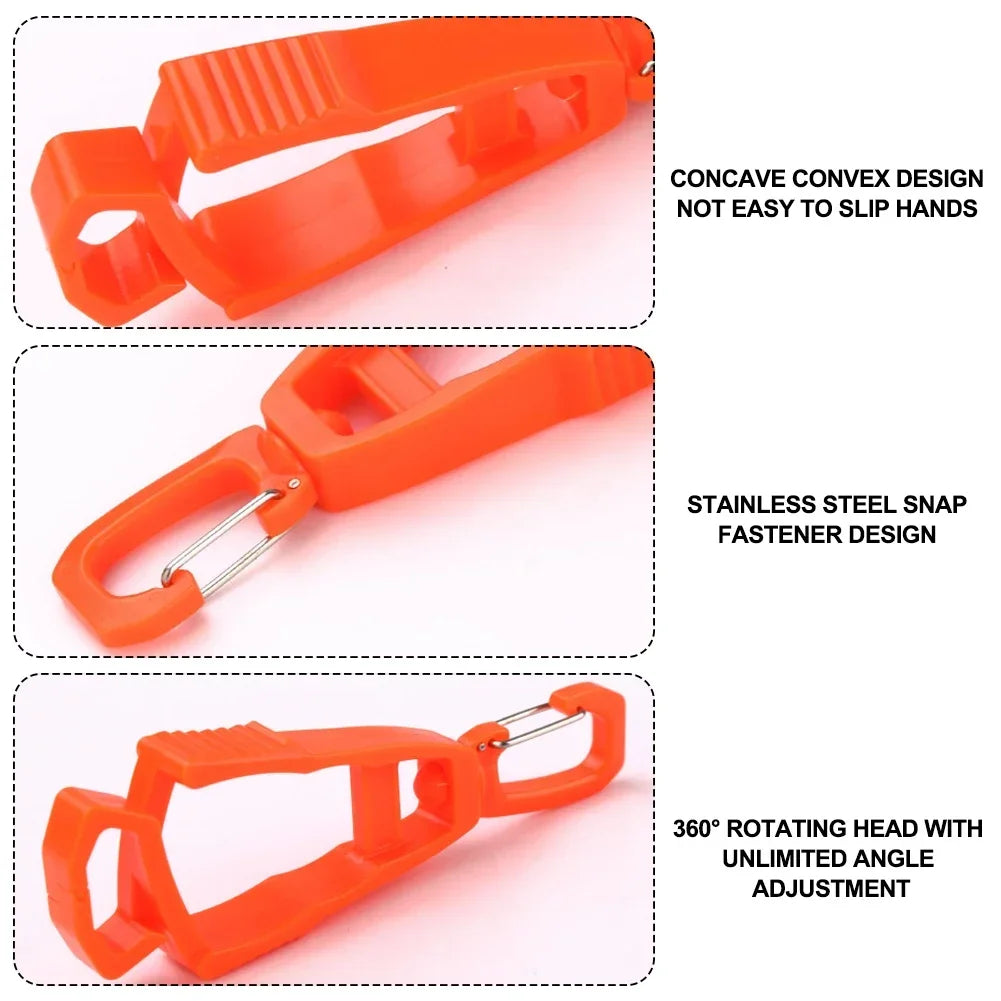 1pc Outdoor Gloves Clip Hanger Multi-purpose Anti-drop Hook Work Gloves Holder Water Bottle Keys Safety Clamp Camping Tools