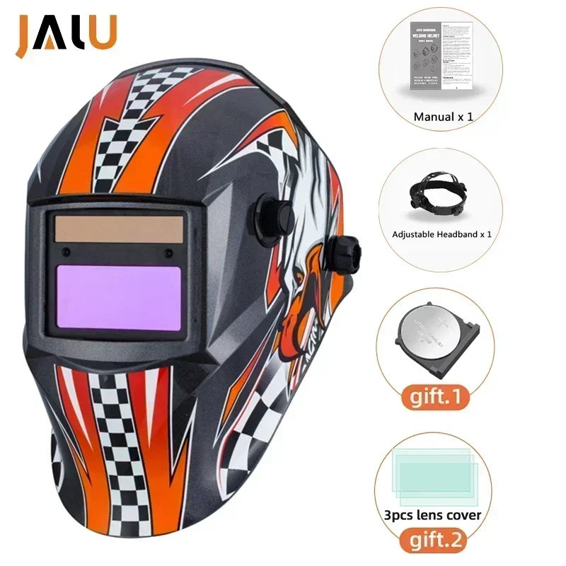 1112 Helmet Welding Mask Professional Auto Darkening Welding Helmet for MMA MIG Arc Welding Machine Welder Automatic Darken