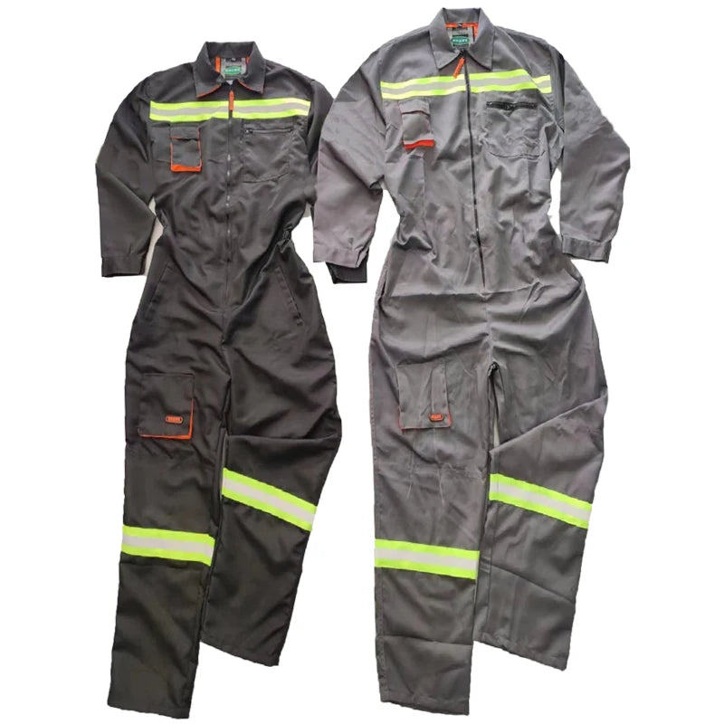Work Overall Tooling Uniforms Men Hi Vis Safety Working Coverall Welding Suit Car Repair Workshop Jumpsuit Mechanic Work Clothes