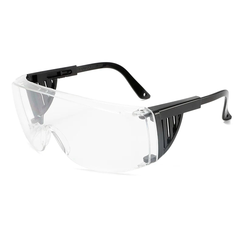 Wrap-Around Safety Glasses for Men & Women, Anti-Dust Anti-UV Industrial Work Goggles for Shooting, Cycling, Lab Use