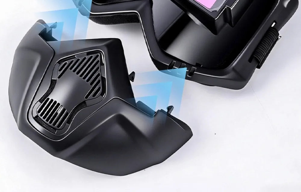 Auto Darkening Auto Darkening Welding Helmet Integrated Type Equipped with Headlights Welding Mask Adjustable Band Split Type