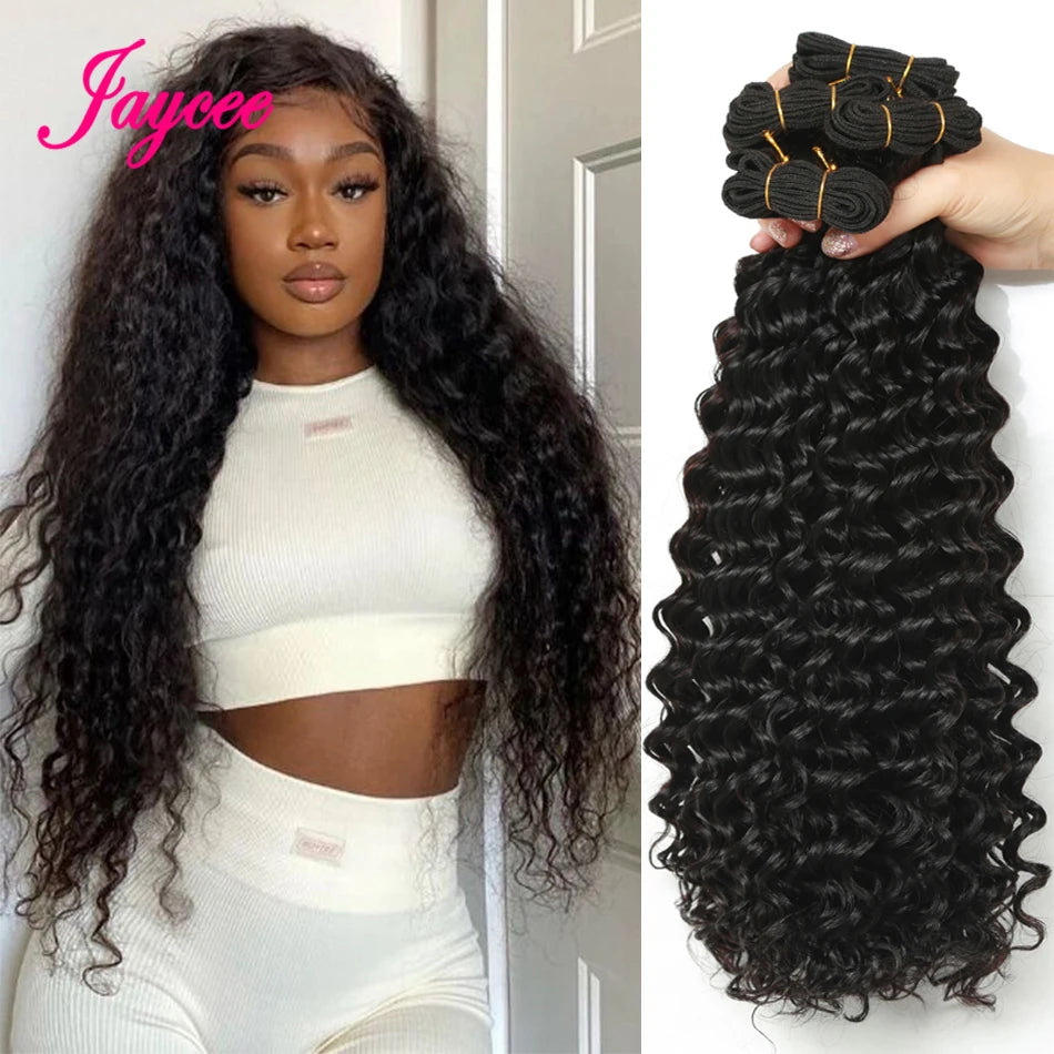 15A Loose Deep Wave Bundles Peruvian Hair Weave Bundle Deals 100% Virgin Human Water Wave Bundles Extensions Tissage Remy Hair