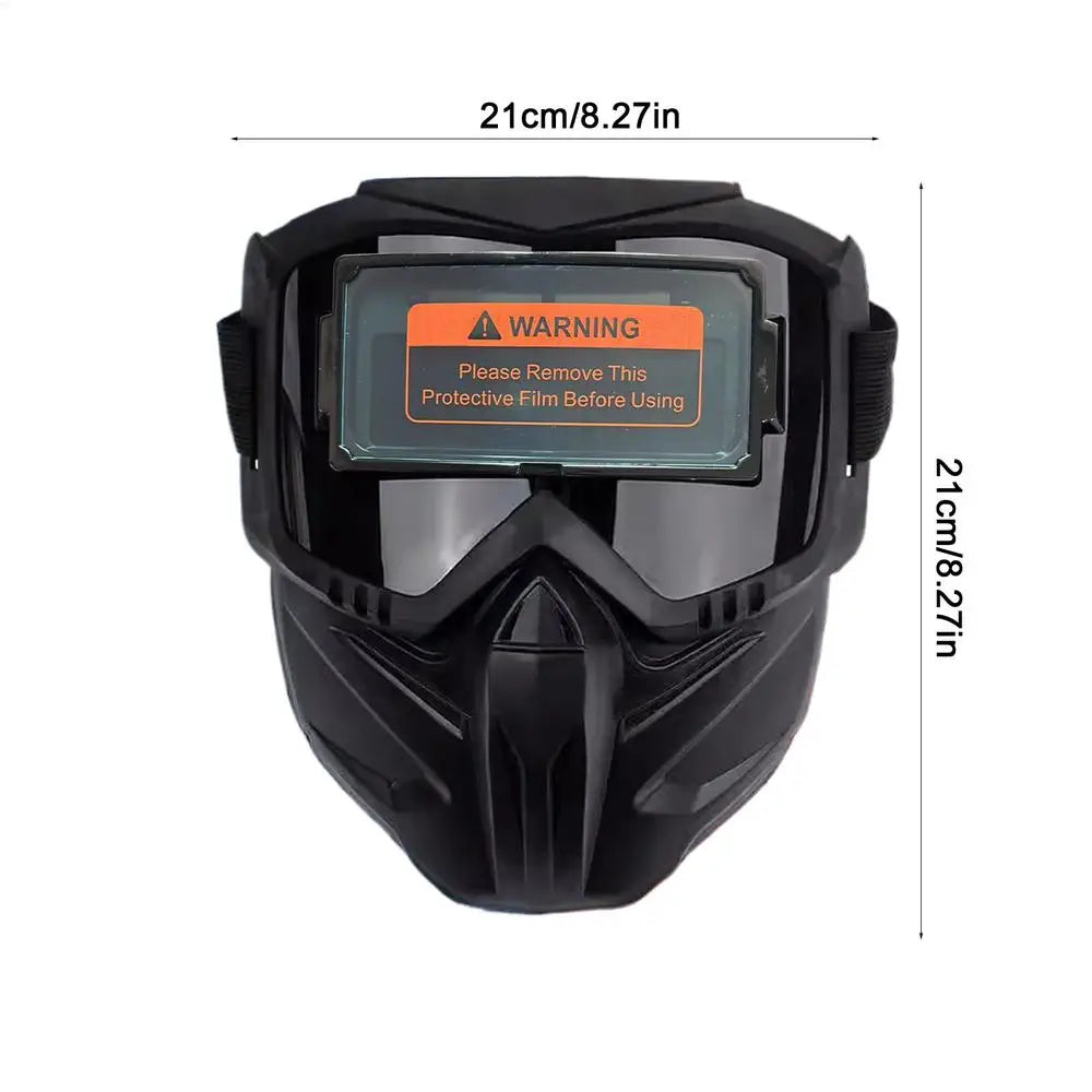 Auto Darkening Welding Mask For Arc Weld Grind Cut Solar Power Welder Mask True Color Lens Large View Welding Helmet