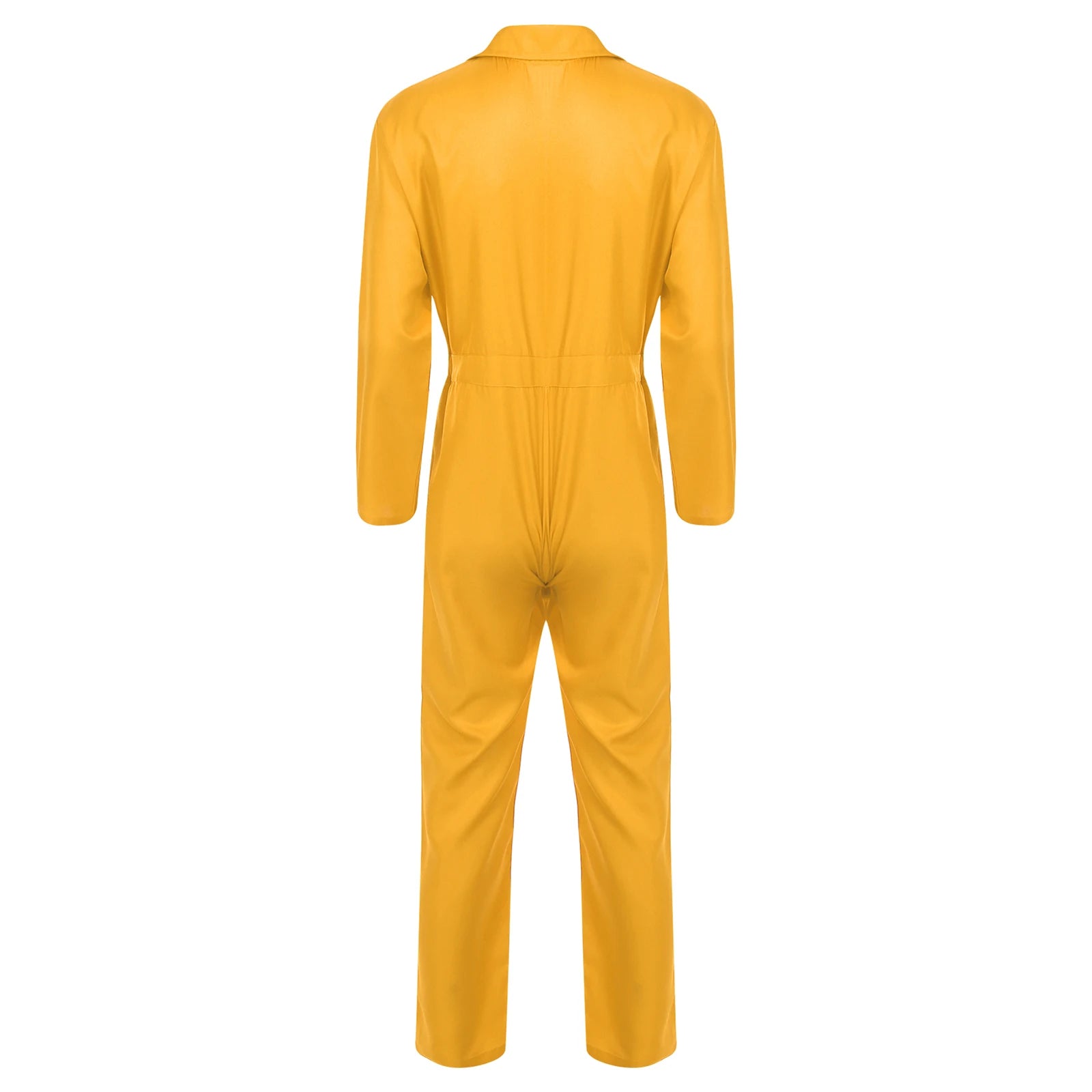 Mens Wear Button-up Work Coveralls Jumpsuit Resistant Overalls Costume Turn-down Collar Bodysuit Long Sleeve Workshops Uniforms