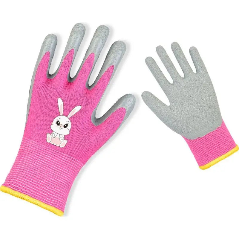 Kids Durable Waterproof Garden Work Gloves Non-Slip Children Safety Yard Work Gloves Portable Garden Supplies Gardening Gloves