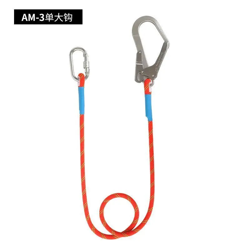 Safety Harness for Work in Height with Safety Rope Belt Carabiner Outdoor Climbing Industrial Full Body Security Protection