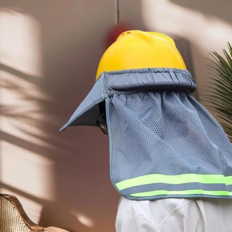 Summer Sun Shade Safety Hard Hat Neck Shield Helmets Reflective Hat Brim Reflective Cap Cover For Construction Workers