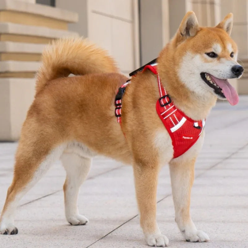 Pet Harnesses Leash Small Medium and Large Dog Vest Type Reflective Explosion-proof Harness