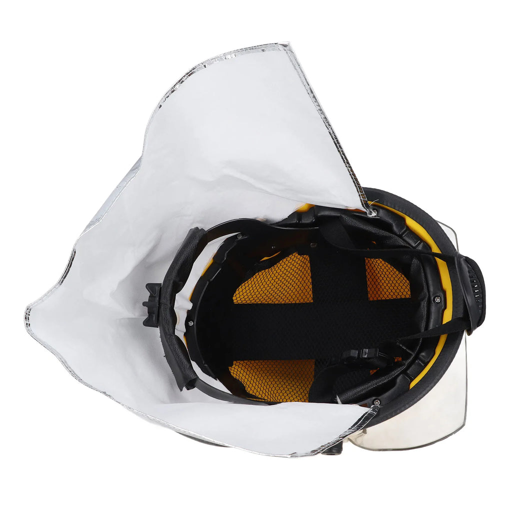 Helmet Electrical Insulation Firefighter Safety Helmet Adjustable Heat Resistant with Face  for Construction
