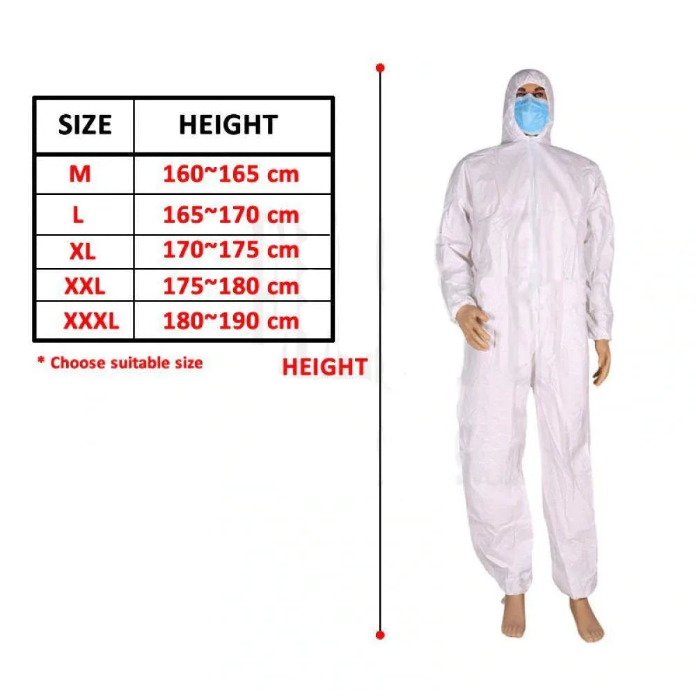 Protective Work Safety Suit Disposable Waterproof Oil-Resistant Clothing Spary Painting Cover All Protection Clothes Coverall
