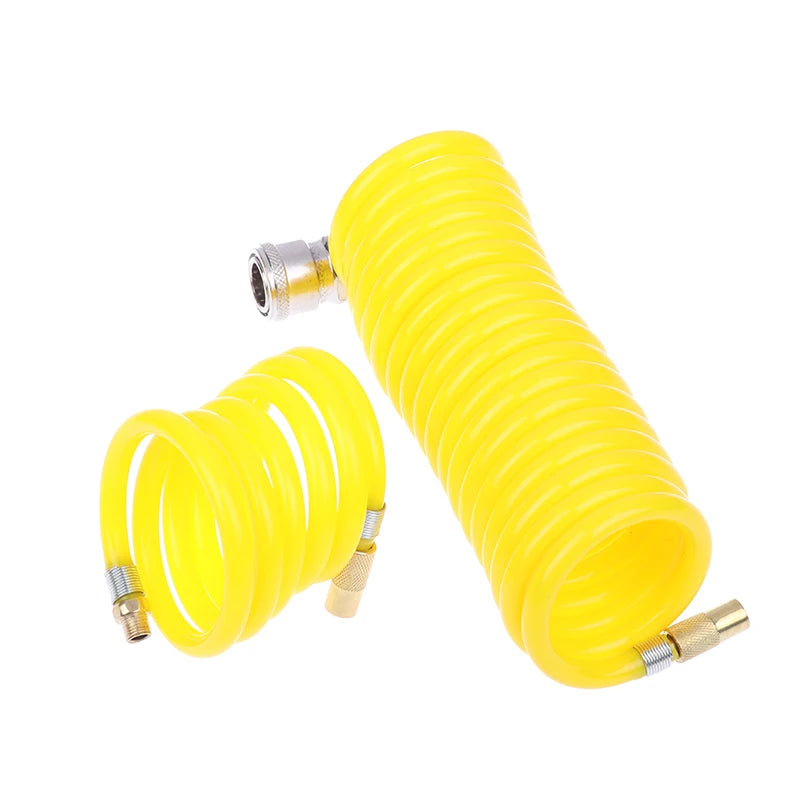 1 Piece Universal Pump Extension Tube Tire Air Compressor Hose Flexible Recoil Air Inflator Connector Replacement Inflator Hose