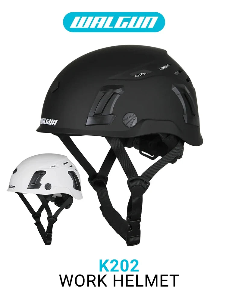 WALGUN ANSI Industrial Work Head Protection Rescue CR08Construction Safety Helmet With Goggles Visor High Quality ABS