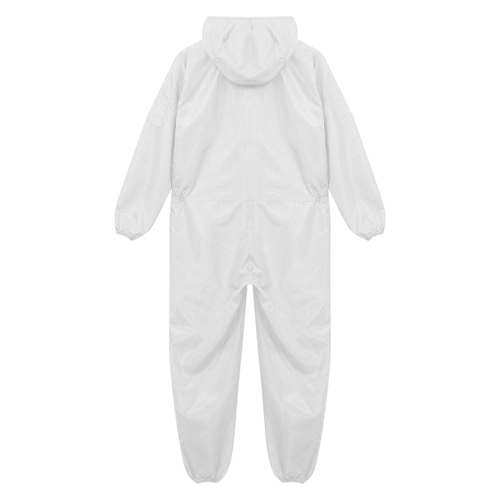 Adult Anti-Static Hooded Coverall Workshop Uniform Long Sleeve Zipper Dust-proof Overalls Jumpsuit for Lab Worker Spray Paint