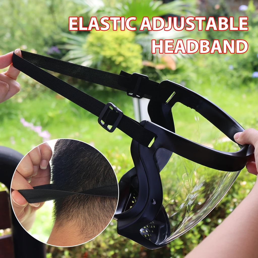 1/4pcs Car Sports Face Shield Windproof Cycling Goggles Full Face Mask Tactical Eye Protection Anti-Splash Transparent Protector