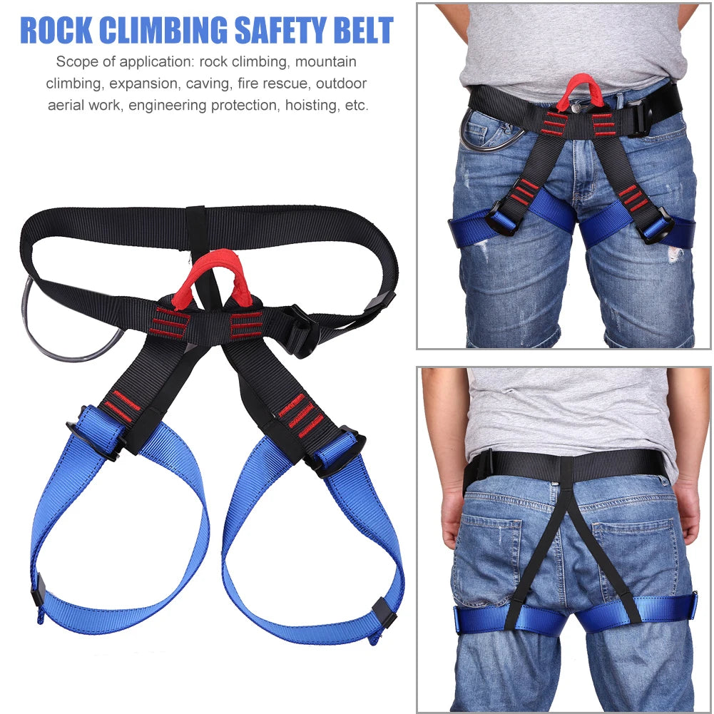 Outdoor Sport Rock Climbing Harness Aerial Survival Waist Half Body Safety Belt