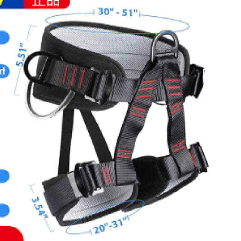 Adjustable Half Body Harnesses for Women and Men Protect Waist Safety Harness for Rescuing Work & Outdoor Adventure Activities
