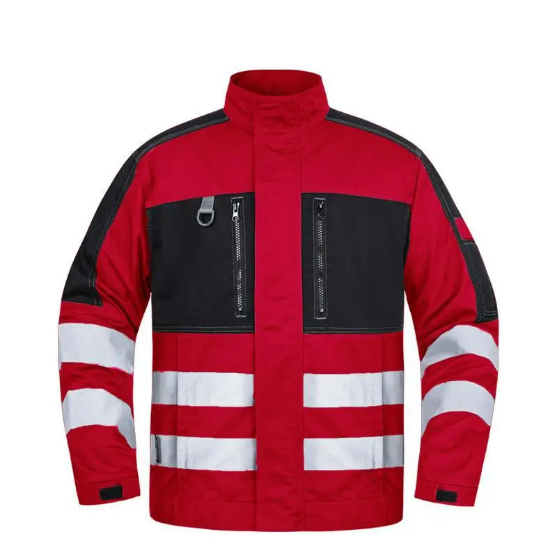2026 New Work Clothes Men Construction Reflective Safety Coveralls Welding Suit Car Repair Workshop Mechanic Plus Size Clothes