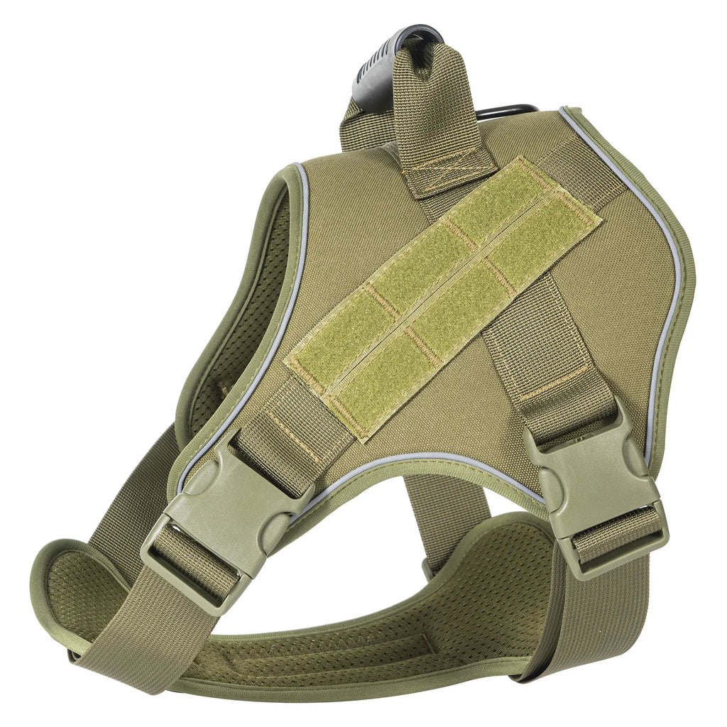 Dogs Harnesses Pet Tactical Breathable Chest Strap Leash Dog Vest Night Reflective Anti-Break