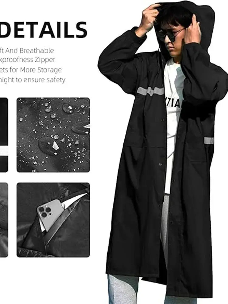 Waterproof Rain Suits Heavy Duty Raincoat Fishing Rain Gear Jacket Men
