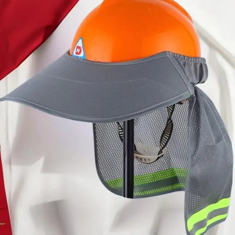 Summer Sun Shade Safety Hard Hat Neck Shield Helmets Reflective Hat Brim Reflective Cap Cover For Construction Workers