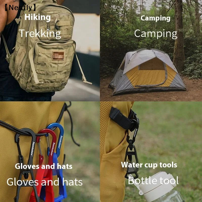 1Pc Outdoor Glove Clip Multi-purpose Anti-drop Hook Work Gloves Holder Clip Keys Safety Clamp Camping Tools〔Nest〕