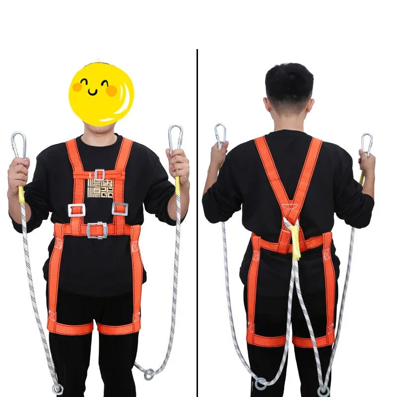 High Altitude Work Safety Belt Adjustable Safety Vests Outdoor Five-point Safety Harness Outdoor Rock Climbing Protect Equipment