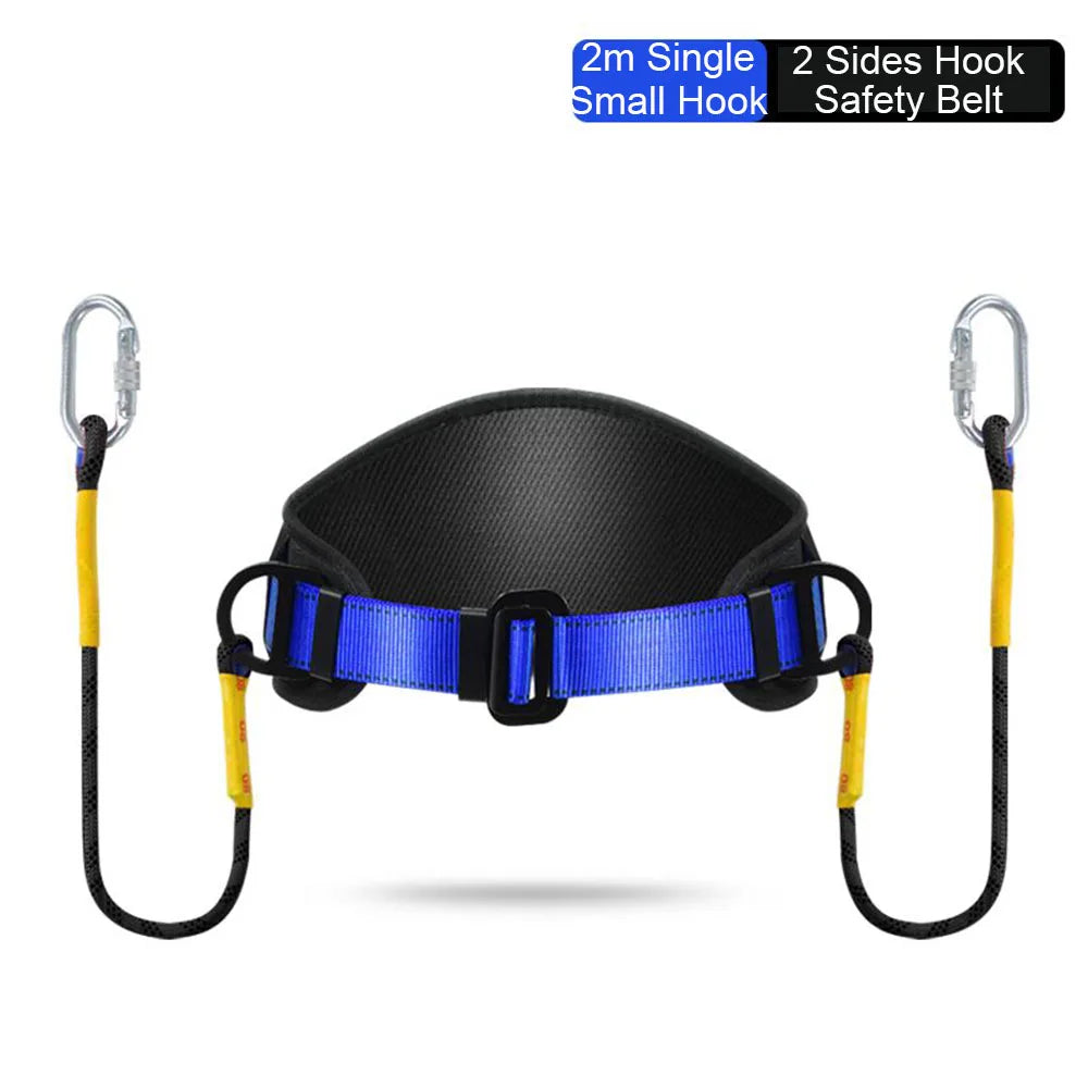 High-altitude Work Safety Belt Single Waist Work Harness Safety Rope Outdoor Climbing Training Electrician Protective Equipment
