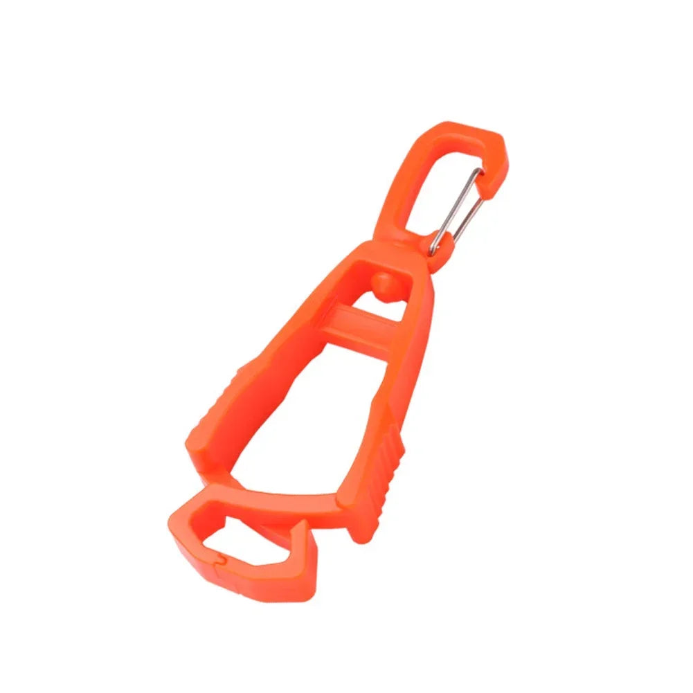 1pc Outdoor Gloves Clip Hanger Multi-purpose Anti-drop Hook Work Gloves Holder Water Bottle Keys Safety Clamp Camping Tools