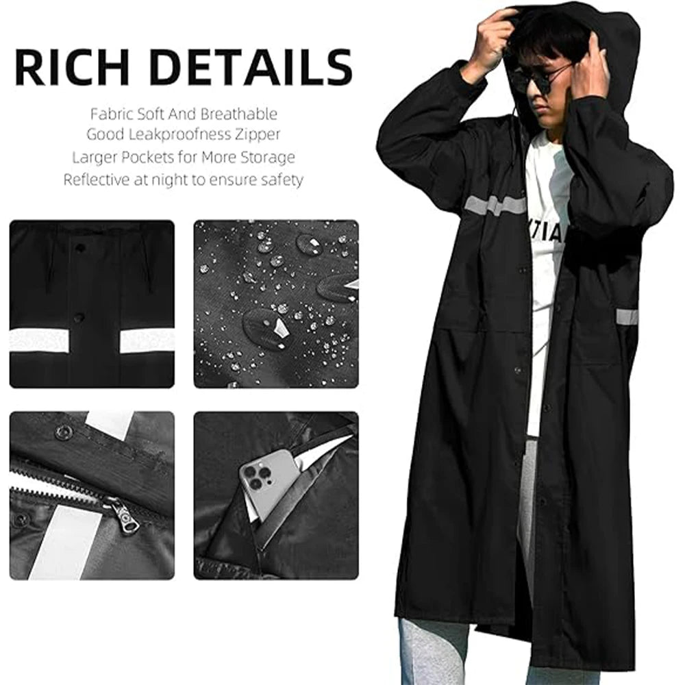 Waterproof Rain Suits Heavy Duty Raincoat Fishing Rain Gear Jacket Men