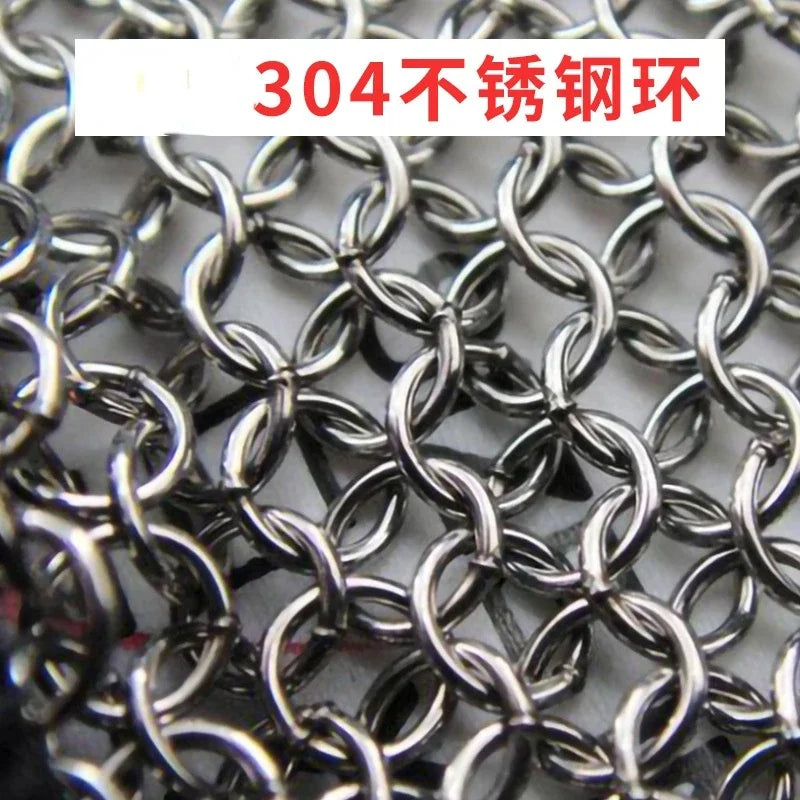 Steel Ring Gloves 316 Stainless Steel Anti Electric Saw Slaughter Machinery Anti Cutting Steel Wire Labor Protection Gloves New
