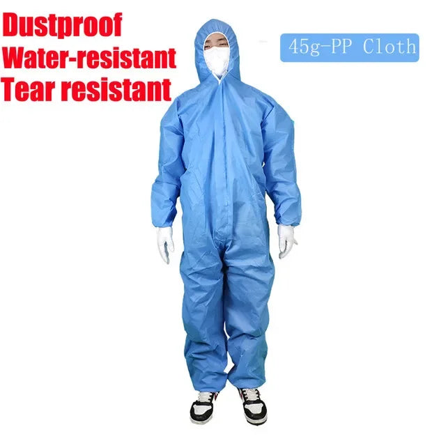 Protective Work Safety Suit Disposable Waterproof Oil-Resistant Clothing Spary Painting Cover All Protection Clothes Coverall