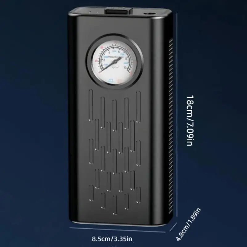 Tire Inflator Portable Air Compressor With Pointer Pressure Gauge Cordless Tire Inflator Air Pump For Car Tires