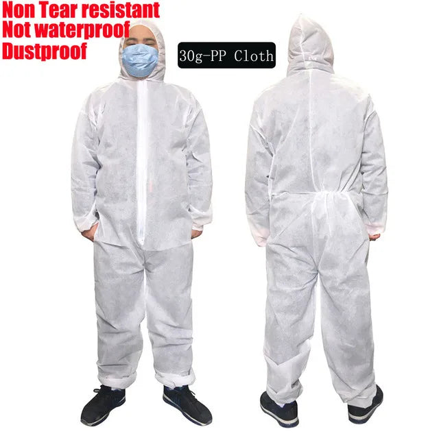 Protective Disposable Waterproof Oil-Resistant Work Safety Clothing Spary Painting Cover All Protection Clothes Overall Suit
