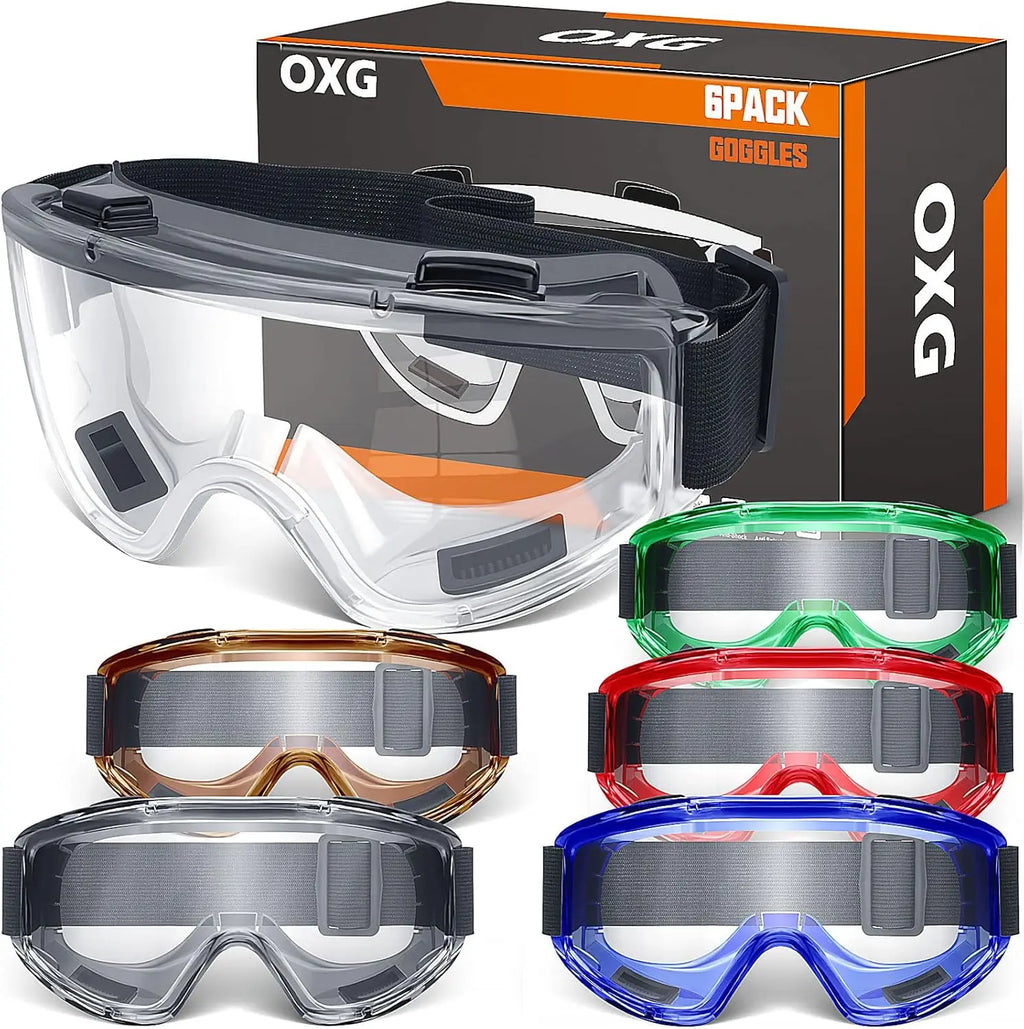 Safety Goggles ANSI Z87.1 Anti-Fog Protective Glasses for Men Women Lab Eye Protection