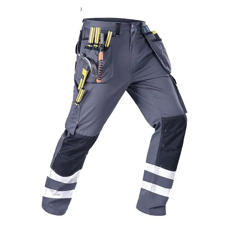 2026 New Work Clothes Men Construction Reflective Safety Coveralls Welding Suit Car Repair Workshop Mechanic Plus Size Clothes
