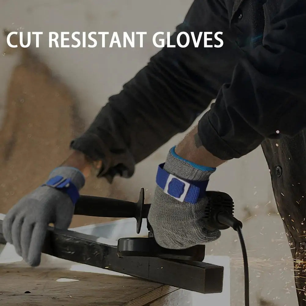 Anti-cut Gloves Safety Cut Proof Stab Resistant Stainless Steel Wire Metal Mesh Butcher Hand Protect Meat Cut-Resistant Gloves