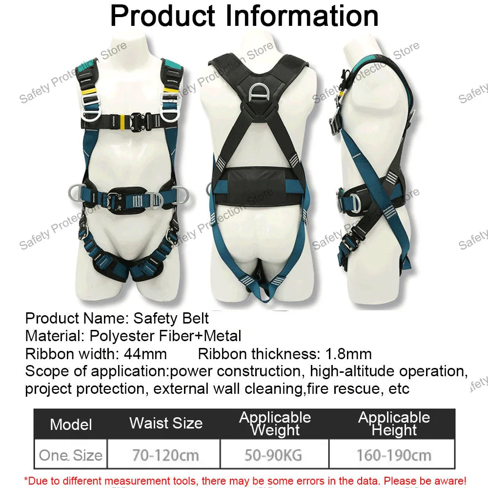 High Altitude Work Safety Harness Full Body Five-point Safety Belt Rock Climbing Construction Belt Body Protection Equipment