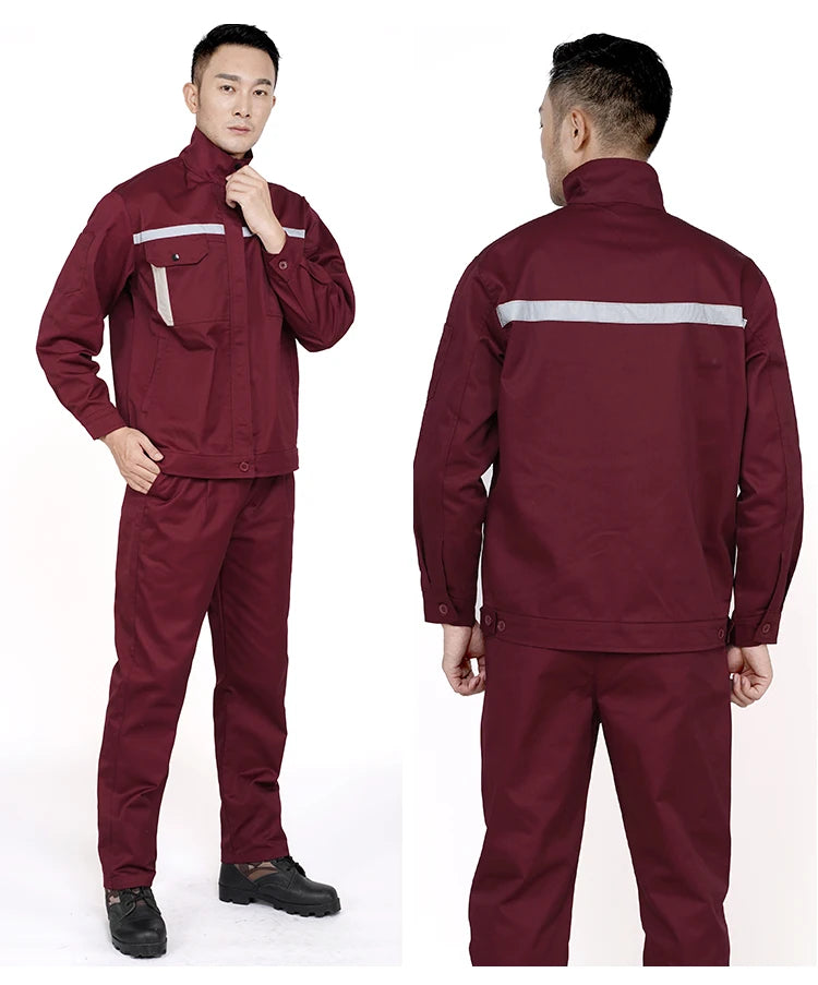Hi Vis Safety Work Clothing Auto Repairman Working Uniforms Factory Workshop Porter Welder Work Coverall Mens Workwear Plus Size