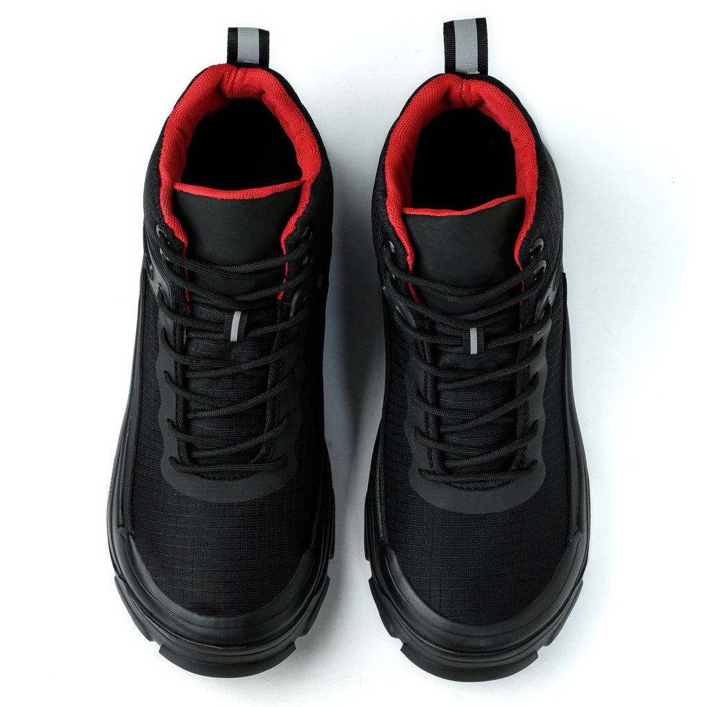 Men's Steel Toe Safety Shoes Anti-Strike Mid-Calf Protection Outdoor Safety Boots Industrial Work Footwear Comfortable Breathabl
