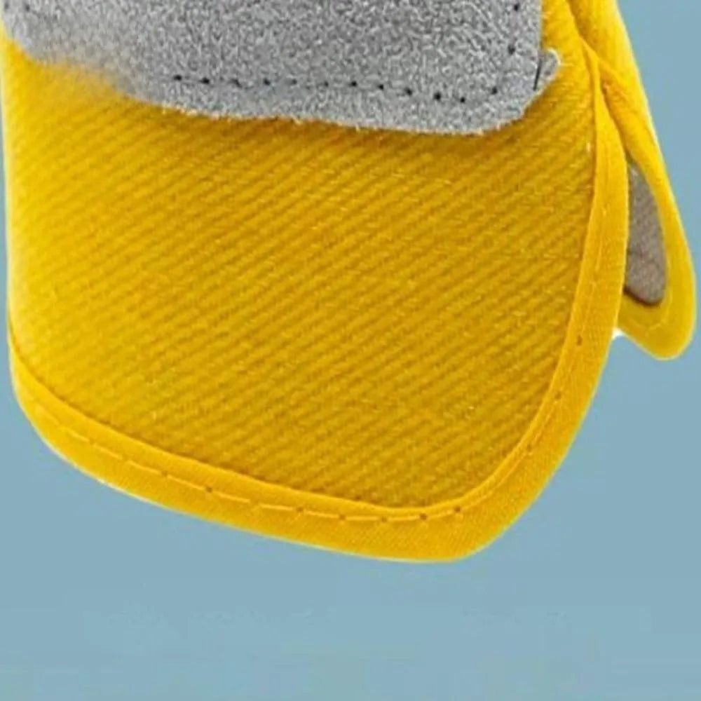 Cowhide Leather Gardening Gloves Heat Resistant Safety Durian Picking Gloves Thorn-proof Welding Flame Retardant