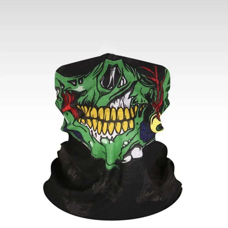 Bicycle Helmet Hood Bandana Scarf Breathable Windproof Skull Men Balaclava Ski Mask Cycling Caps Snowboard Face Cover Motorcycle