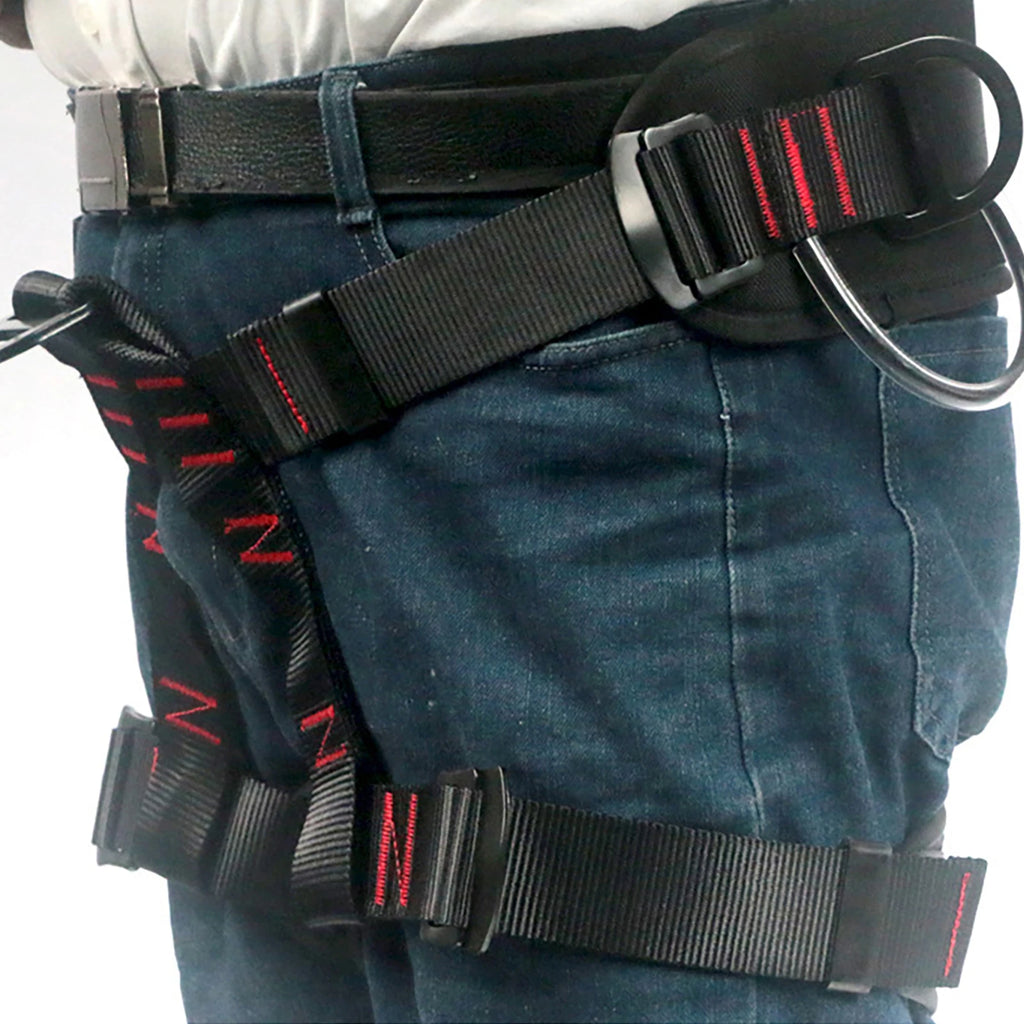 Adjustable Climbing Harness for Women and Men Protect Waist Safety Harness for Roofing Fire Rescuing Rock Climbing Tree Climb