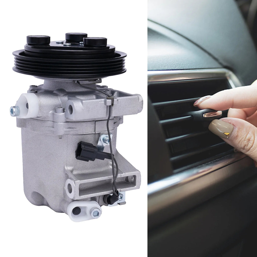 A/C Compressor With Clutch CO 10386C, Replacement for 99-04 Nissan Frontier 3.3L & 00-04 Xterra 3.3L, 12V