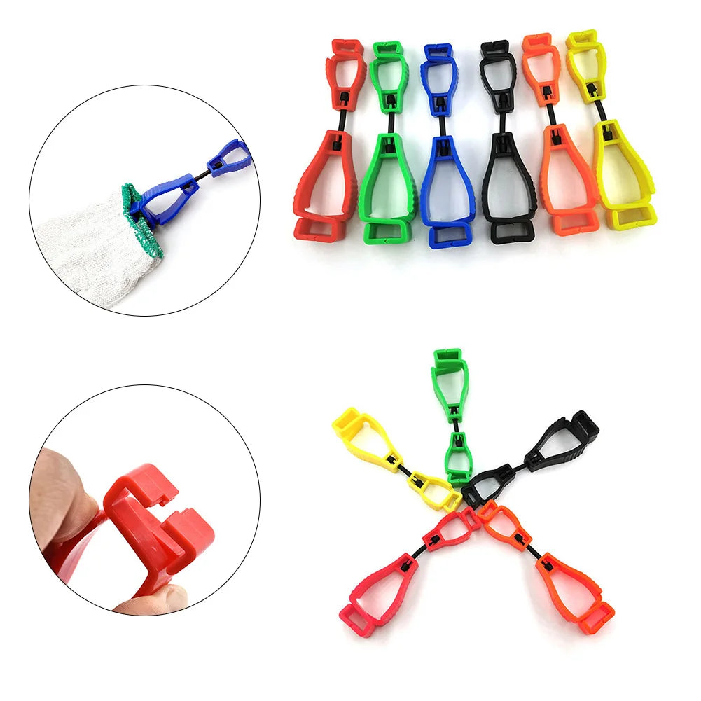 Glove Clips For Work Glove Holders Glove Belt Clip Portable Outdoor Working Gloves Grabber Holder Clip With Plastic Hook